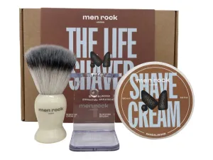Men Rock London Confezione regalo per rasatura Sandalwood (Shaving Gift Set)