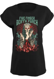 Women's Deathpunch Lady Muerta Five-Finger T-Shirt - Black #2915871