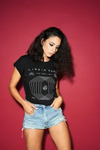Women's T-Shirt Linkin Park OML Fit blk/olive