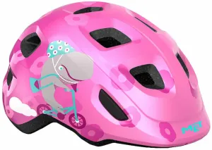 MET Hooray Pink Whale/Glossy XS (46-52 cm) Casco da ciclismo per bambini