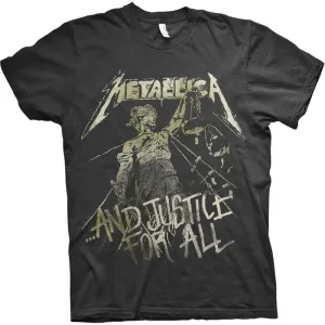 Metallica Maglietta Justice Vintage Unisex Black 2XL