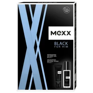 Mexx Black Man - deodorante in spray 75 ml + gel doccia 50 ml