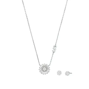 Michael Kors Bellissimo set di gioielli con zirconi MKC1261AN040 (orecchini, catena, pendente)