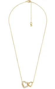 Michael Kors Delicata collana placcata in oro con zirconi MKC1641AN710