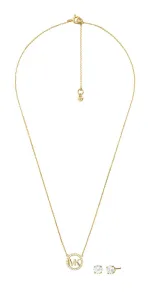 Michael Kors Set di gioielli in argento placcati in oro MKC1260AN710 (collana orecchini)