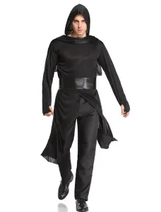 Carnevale Uomo Ninja Warrior Master Costume Black Outfit Costume Halloween