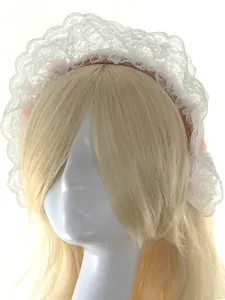 Accessori per capelli sintetico Lolita pizzo bianco per le donne