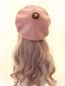 Cappelli con berretto Lolita in lana con cappello a forma di orso dolce Lolita