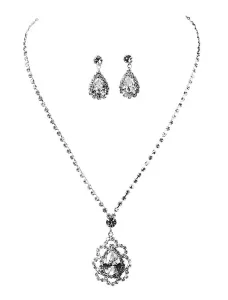 Completi gioielli promessa di matrimonio argenti classico & tradizionali gioielli Set collana&orecchini