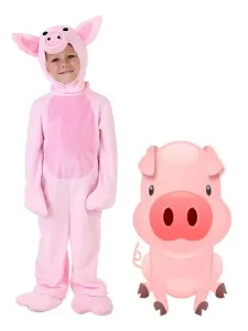 Carnevale Pigiama per bambini Kigurumi Tutina Pigiama per bambini Pinky Pig Pigiama Costume Halloween #378405