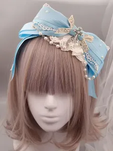 Fascia per capelli Lolita classica Lolita per capelli in metallo con disegno in pizzo #369942