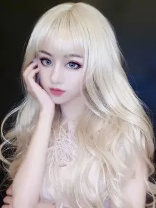Parrucca per capelli Lolita parrucca ondulata arricciata con fibra di calore resistente al calore #393303