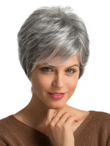 Parrucche per capelli di scarsità grigia 2023 parrucche dei capelli umani per le donne