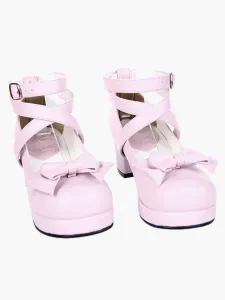 1 4 / 5''PU Heel Shoes Lolita Pink #334577