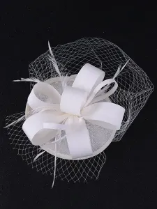 Copricapo Cappello da sposa Accessori per capelli in fibra di poliestere per la sposa #953495