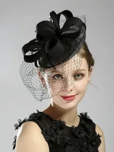 Copricapo Cappello da sposa Accessori per capelli in fibra di poliestere per la sposa #953496