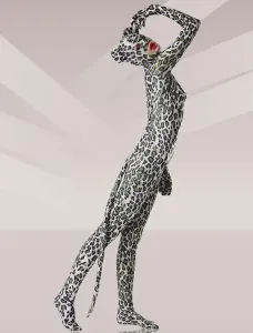 Carnevale Abito lycra spandex catsuit di leopardo con maniche stampato unisex Halloween #341497