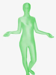 Carnevale Green Unisex Spandex Suit Zentai Halloween #333936