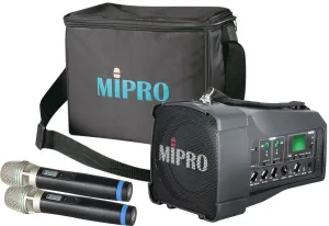 MiPro MA-100DB Vocal Dual Set Sistema PA alimentato a batteria