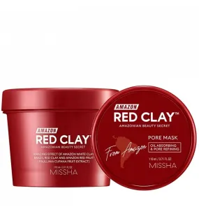 Missha Maschera detergente all’argilla rossa Amazon Red Clay™ (Pore Mask) 110 ml