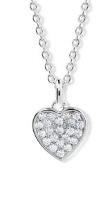 Modesi Collana in argento con cuore M43084 (catena, ciondolo)