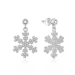 MOISS Bellissimi orecchini pendenti in argento Fiocchi di neve E0002433