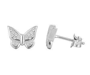 MOISS Delicati orecchini in argento Farfalle E0002622
