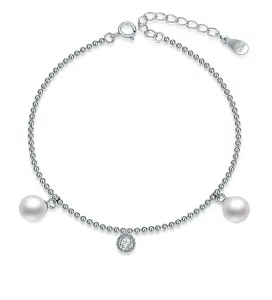 MOISS Elegante bracciale in argento con perle BP000025