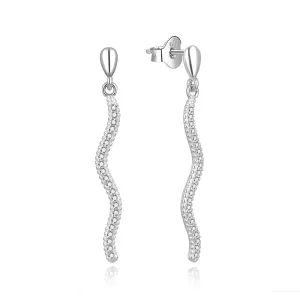 MOISS Eleganti orecchini in argento con zirconi E0002356