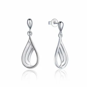 MOISS Eleganti orecchini pendenti in argento E0003147
