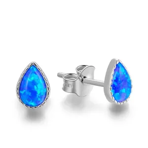 MOISS Incantevoli orecchini in argento con opali blu E0002748