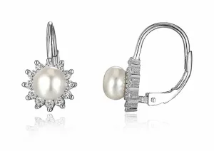 MOISS Incantevoli orecchini in argento con perle e zirconi EP000178