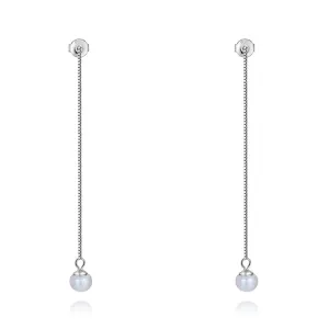 MOISS Orecchini delicati in argento con perle vere EP000227
