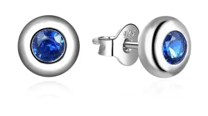 MOISS Piccoli orecchini in argento con zirconi blu E0001932