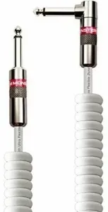 Monster Cable Prolink Classic 12FT Coiled Instrument Cable Bianco 3,5 m Angolo - Dritto