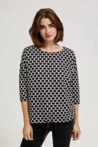 Blouse with geometric pattern