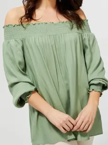 Moodo Olive Top with Exposed Shoulders - Women