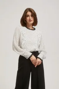 White and black blouse
