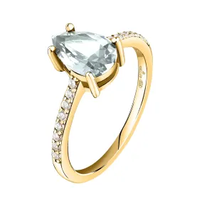 Morellato Elegante anello placcato in oro con zirconi SAIW2100 58 mm