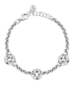 Morellato Elegante bracciale in acciaio con cristalli Bagliori SAVO10