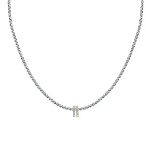 Morellato Elegante collana bicolore in acciaio con cristalli Drops SCZ1354