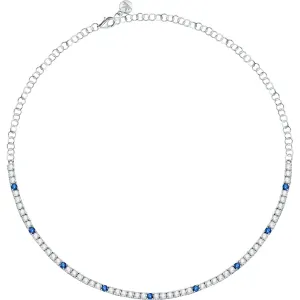 Morellato Elegante collana in argento con zirconi Tesori SAIW136