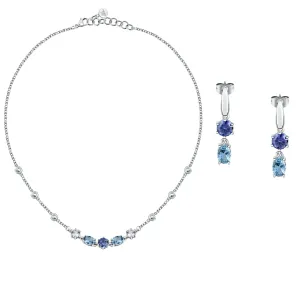 Morellato Elegante set di gioielli con zirconi cubici Colori SAVY25 (collana, orecchini)