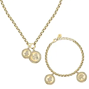 Morellato Esclusivo set di gioielli placcati in oro Love S0R29 (collana + braccialetto)