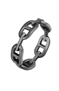 Morellato Intramontabile anello nero realizzato in acciaio Catene SATX250 61 mm