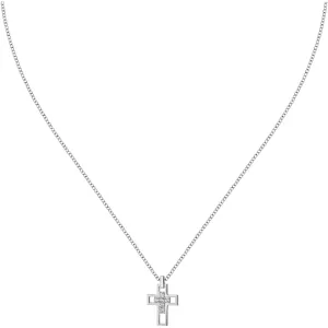 Morellato Intramontabile collana in argento Croce con zirconi SATT12