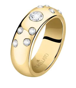 Morellato Lussuoso anello dorato con cristalli Poetica 5535565 58 mm