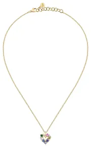Morellato Romantica collana placcata in oro con cuore Colori SAVY06