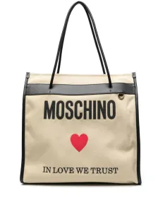 MOSCHINO - Borsa Shopping Con Logo