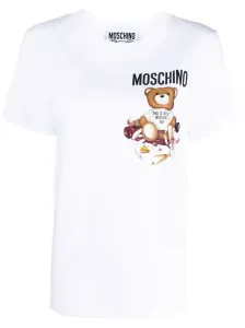 MOSCHINO - T-shirt In Cotone Con Logo #2447408
